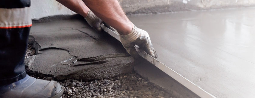 nelson concrete being laid