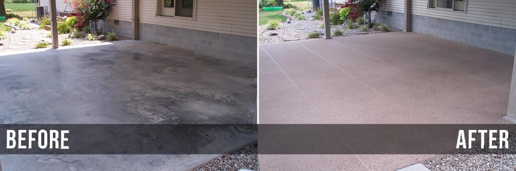 nelson concrete resurfacing before and after
