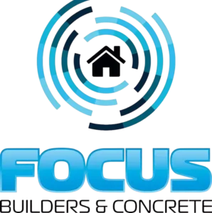 Focus builders and concrete logo - colored